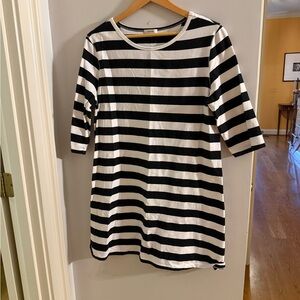 Tyler Boe Black and White Striped Dress